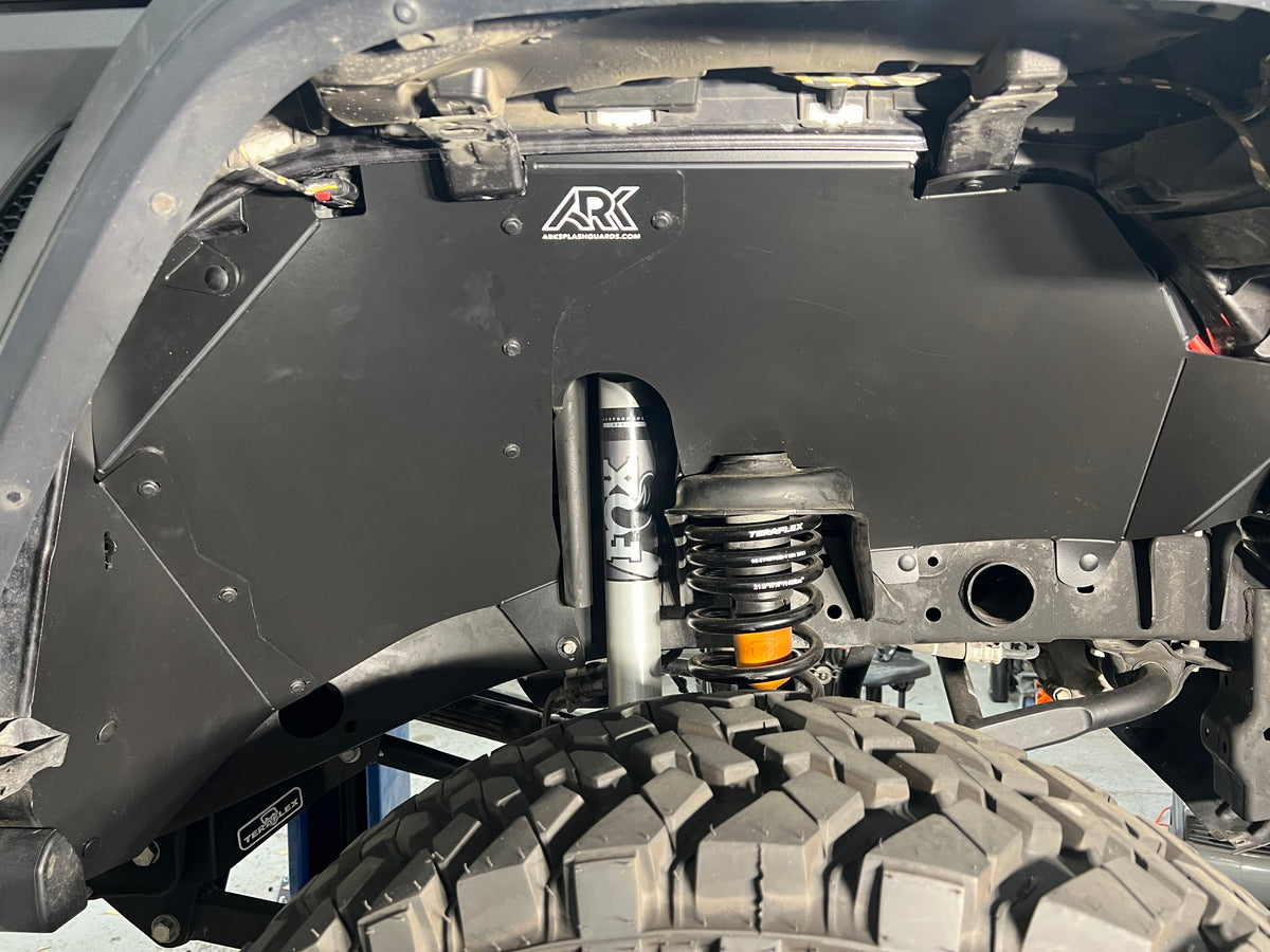 Left Front Fender Liner for 2018+ Jeep JL Wrangler w/ Rubicon Package Crown Automotive main image 0
